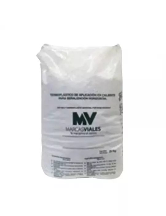 Pintura Termoplastica Blanca 25 Kg